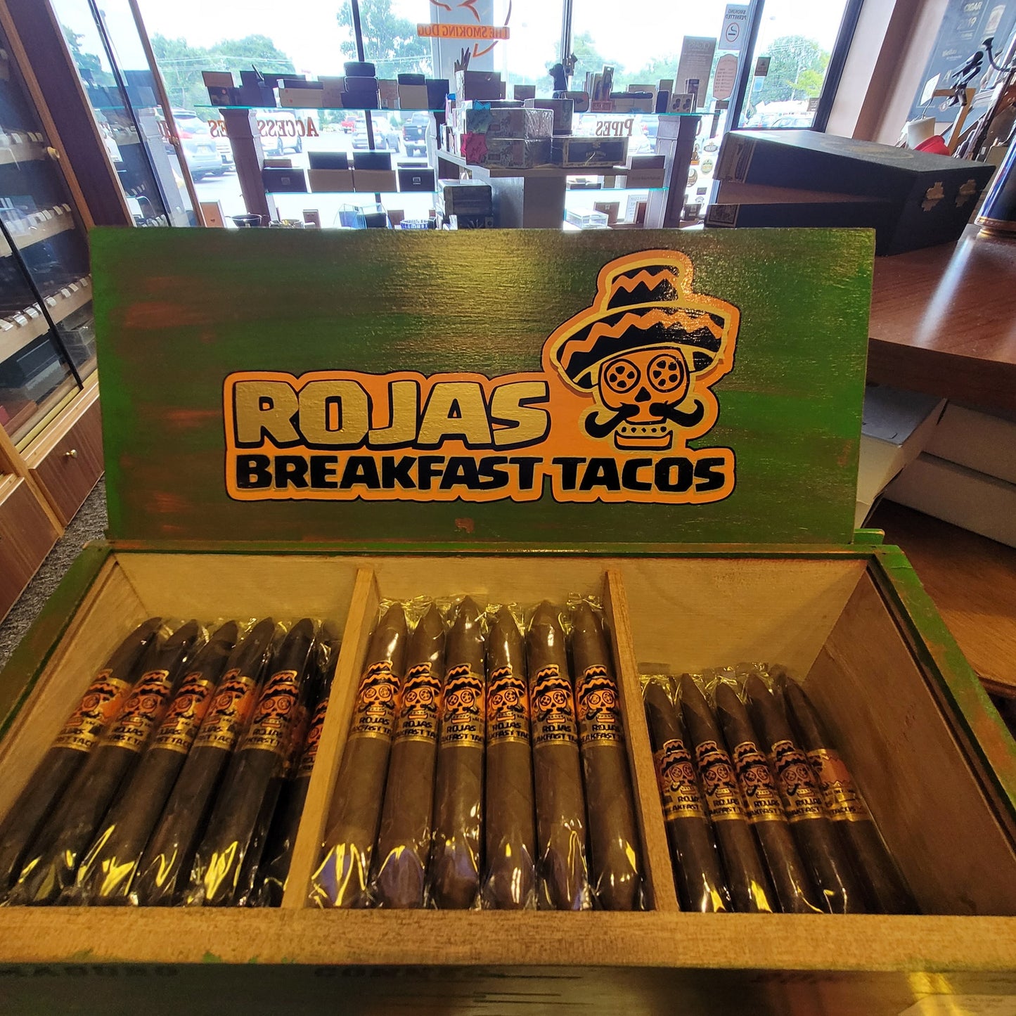 Rojas Cigars Breakfast Tacos